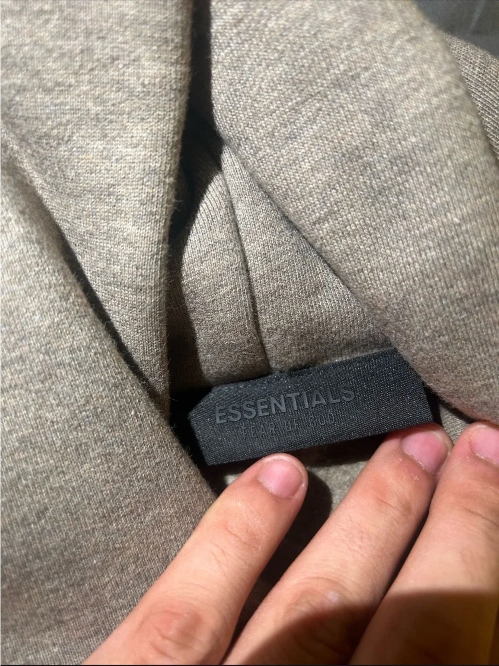 Essentials Fear of God Crewneck Sweatshirt in Taupe Brown